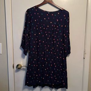 Used dress with skirt lining and open cutout sleeves.
